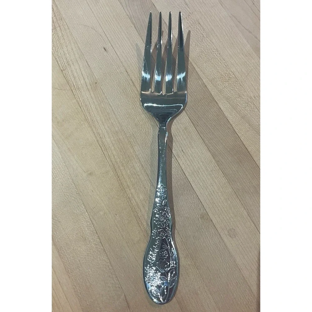 The Pioneer Woman Mazie Meat Fork Serving Utensil Stainless Steel Cottagecore